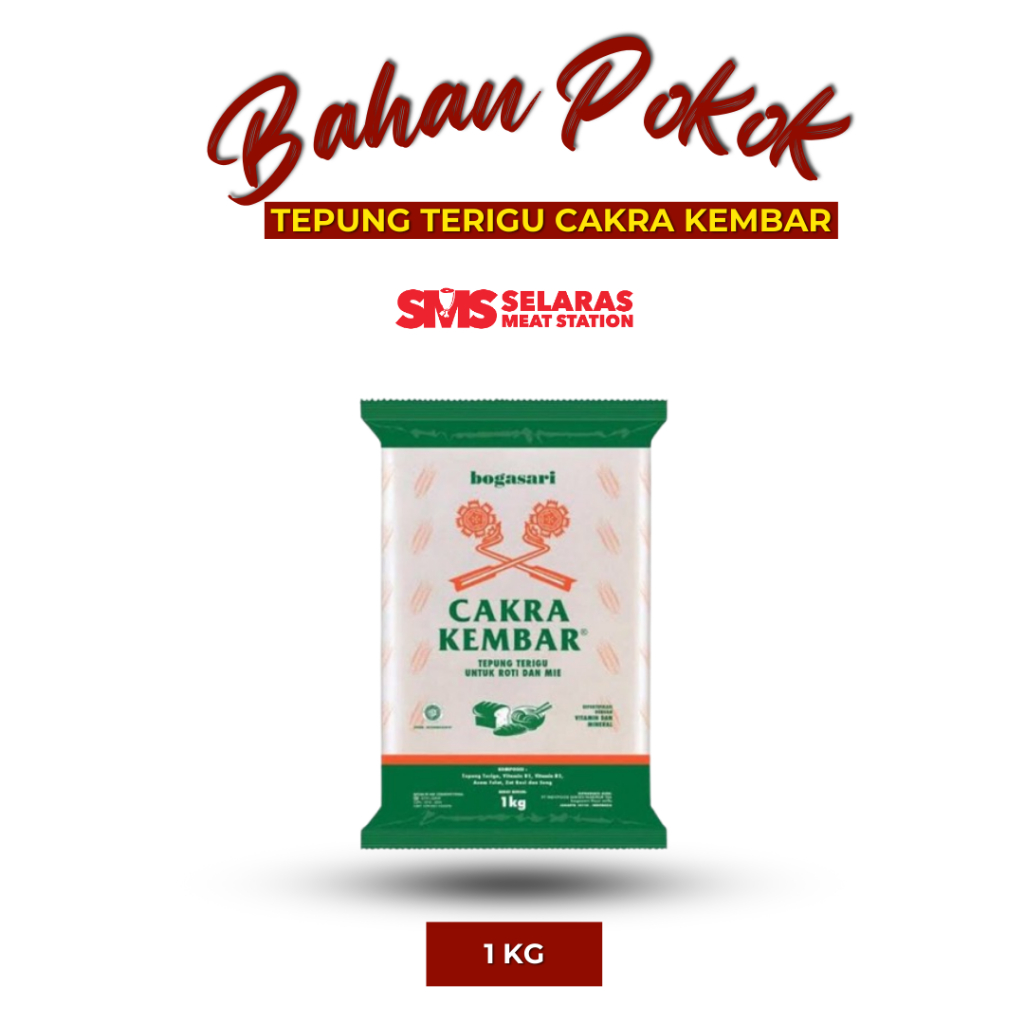 

Cakra Kembar Tepung Terigu 1 Kg