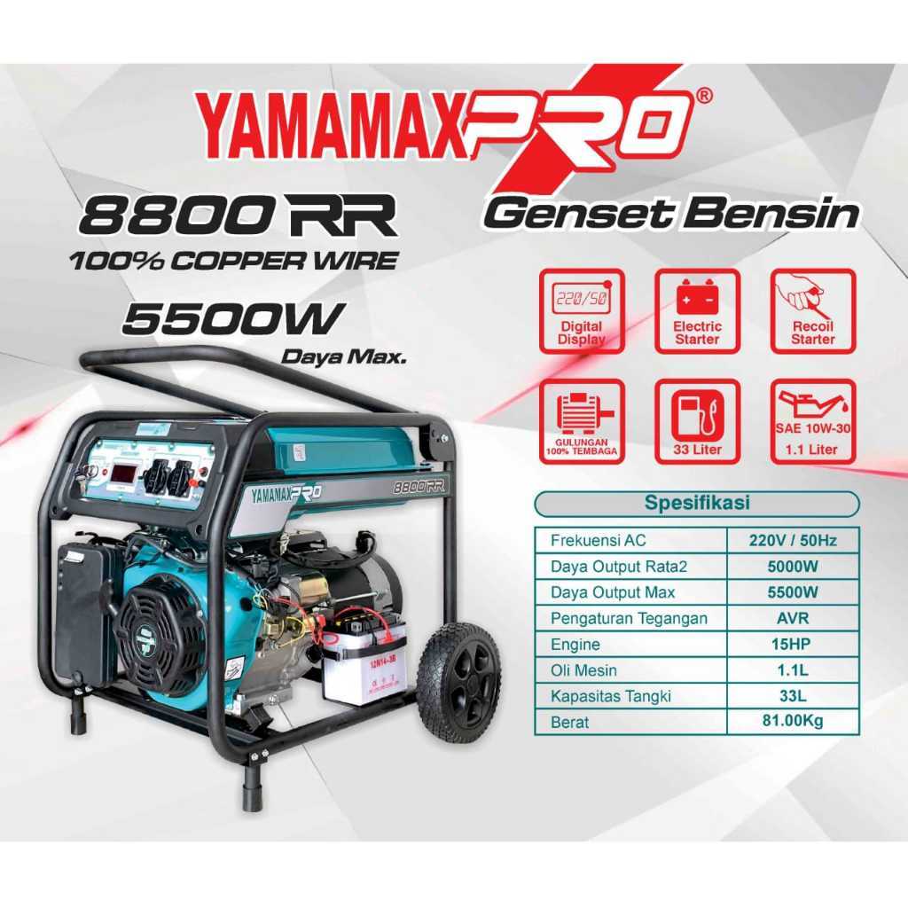 Yamamax Pro Genset /Mesin Generator Bensin/Genset Listrik Berkualitas