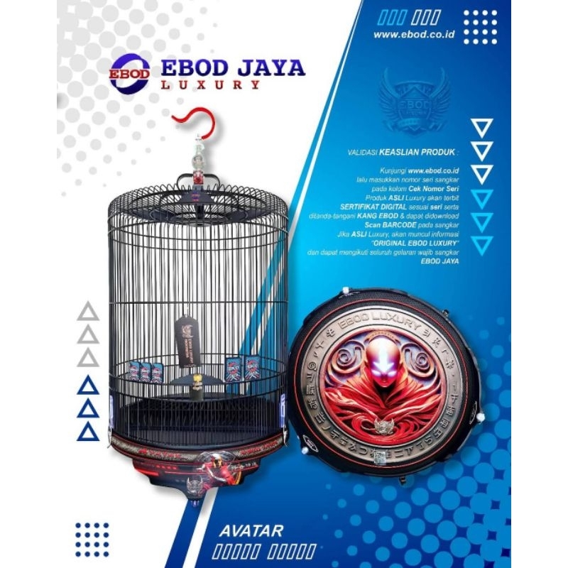 RED AVATAR sangkar murai ebod jaya luxury ebodjaya indonesia original tebok pvc dm 58 / no 2