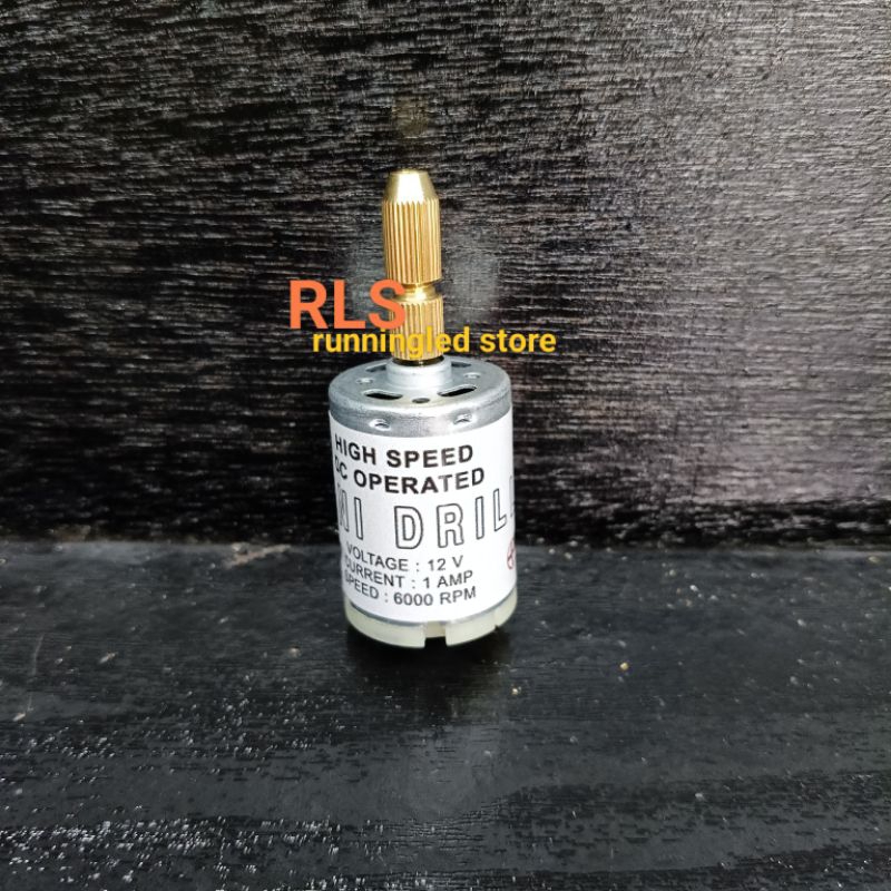 Dinamo Mini Dril DC 12V 6000Rpm / Bor mini