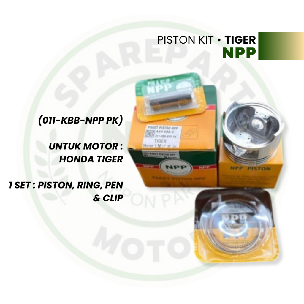 Piston Seker Kit Tiger || Set Piston Kit Seker Honda Tiger Semua Ukuran Semua OS Merk NPP