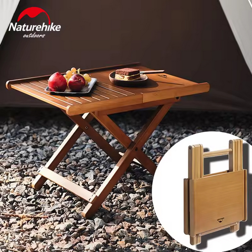 MEJA CAMPING LIPAT BAMBU NATUREHIKE CNK2300JJ010