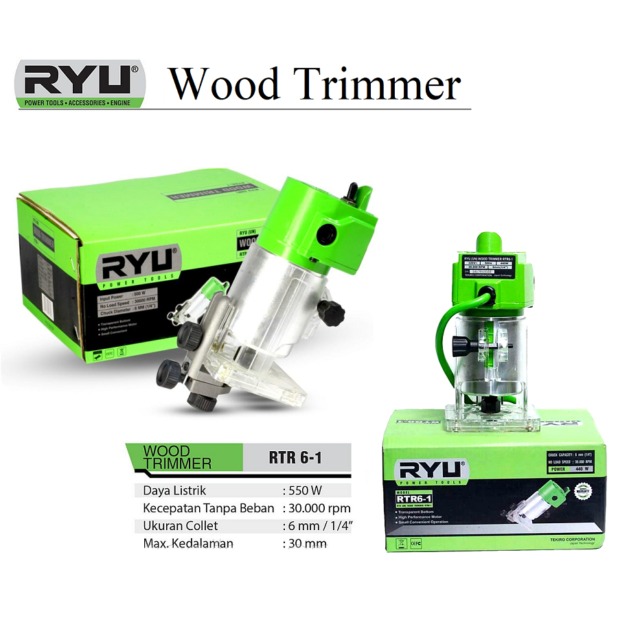 Mesin Serut Router Trimmer Profil Wood RTR6-1/Wood Trimmer RTR6-1
