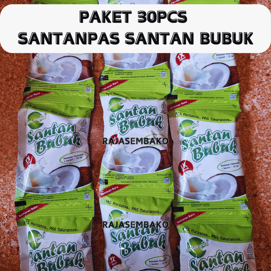 

SANTANPAS SANTAN BUBUK 30PCS 3RENTENG KEMASAN 13gr
