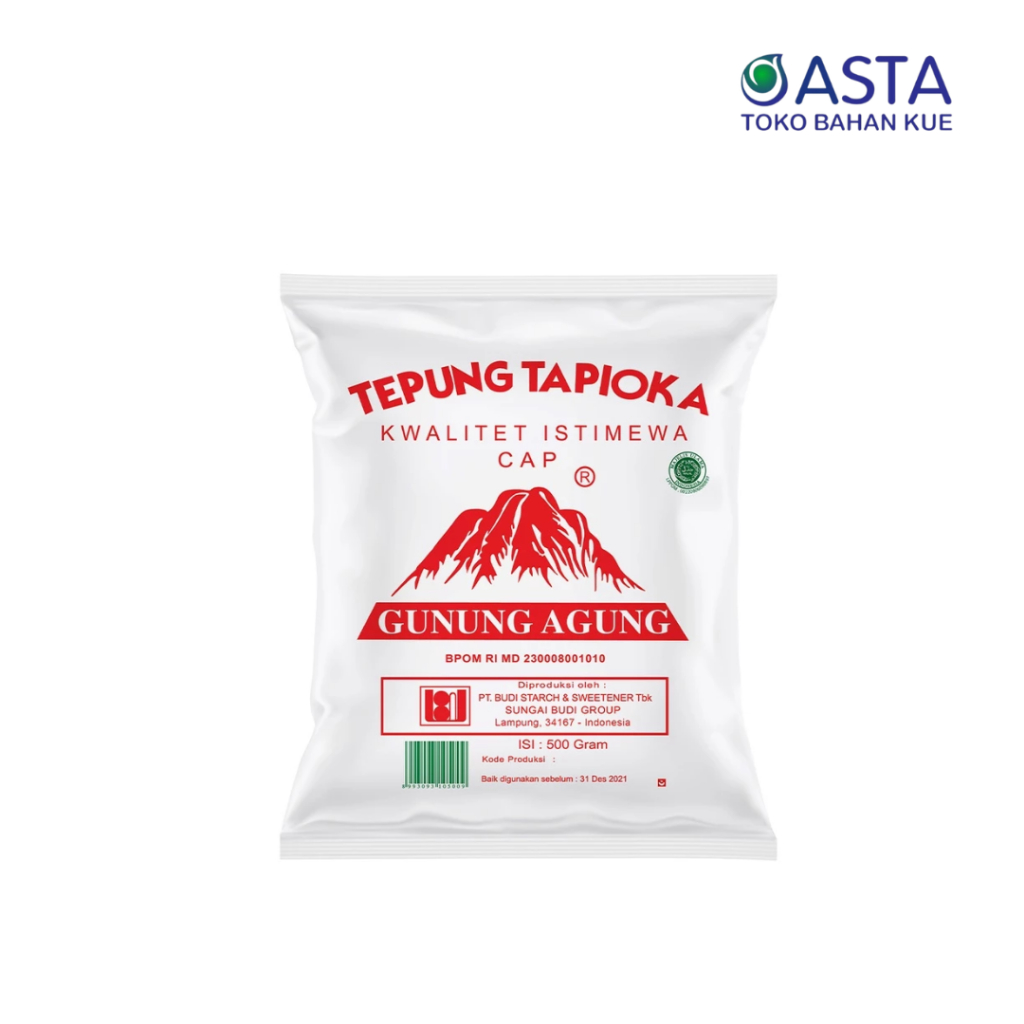 

Rose Brand Tepung Tapioka cap Gunung Agung Merah 500 Gr