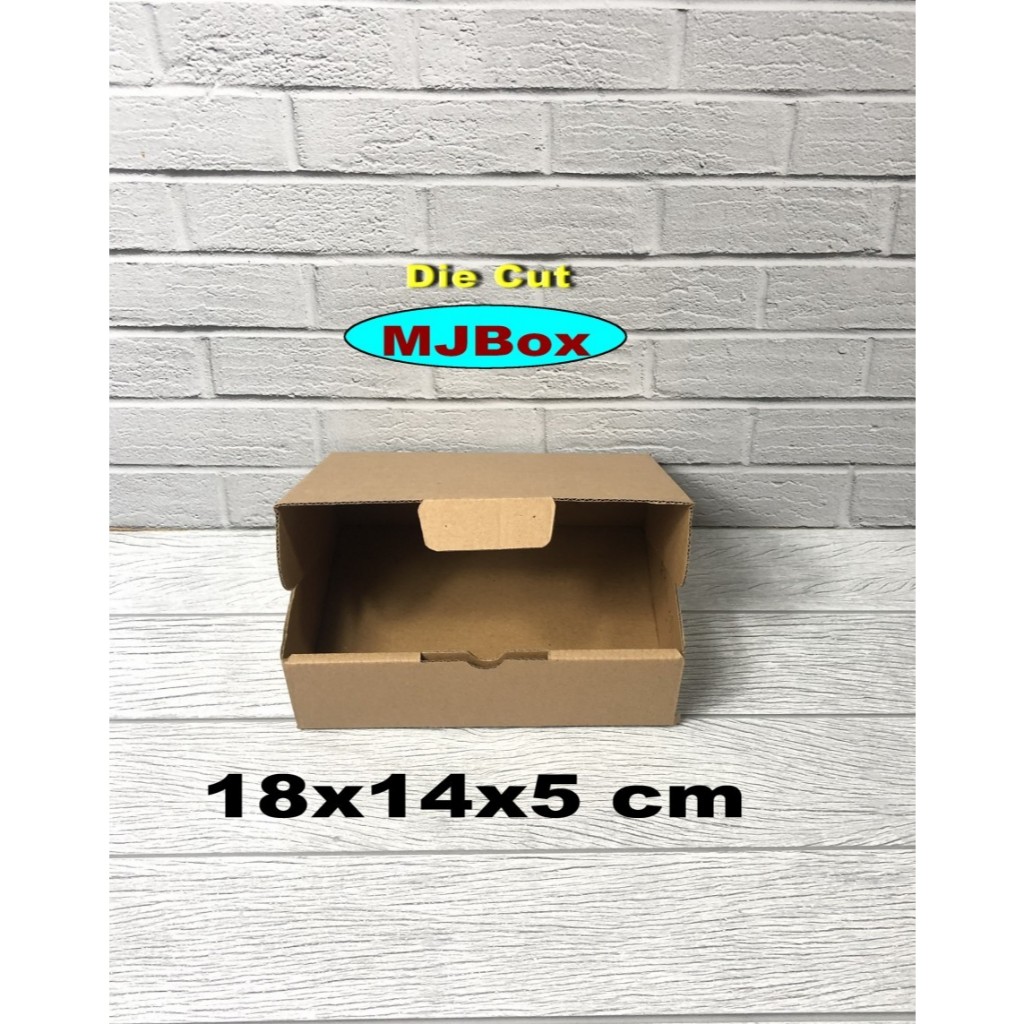 

kardus karton uk 18x13x5 cm... die cut dus packing aksesoris dll, model box pizza kualitas premium