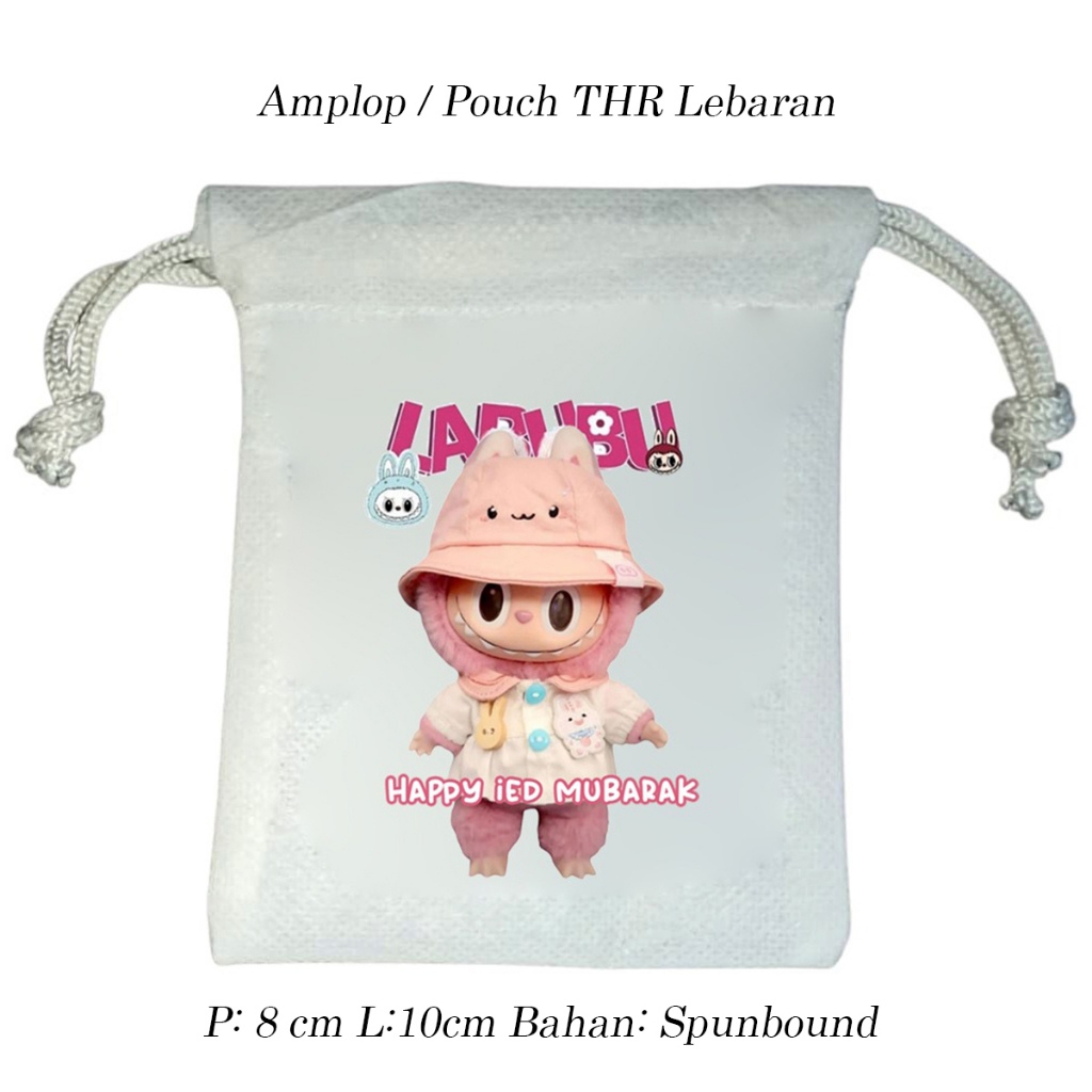

Amplop Lebaran 2025 Aesthetic Pouch Serut Unik Buat THR Lebaran - Labubu 902
