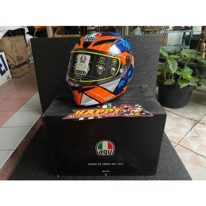 HELM AGV CORSA-R JACK MILLER 2018 FULL FACE