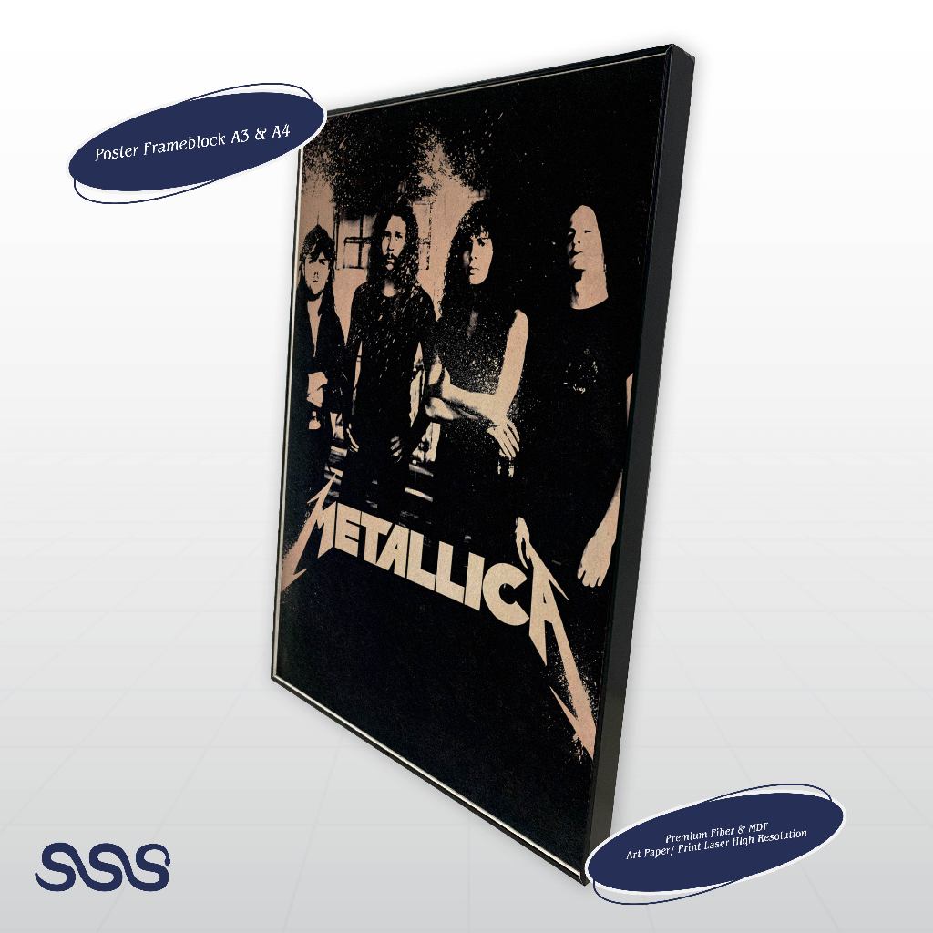 POSTER METALLICA / AESTHETIC POSTER / POSTER FRAMEBLOCK