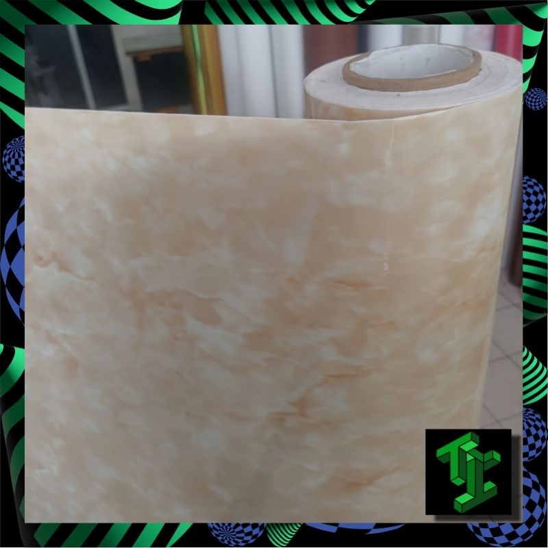 Stiker marmer/Stiker dapur/Stiker marmer kuning