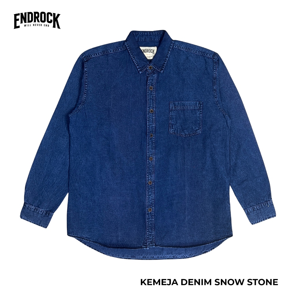 KEMEJA ENDROCK DENIM | Kemeja Original Endrock | Kemeja Pria | Kemeja Kerja | Kemeja Jeans
