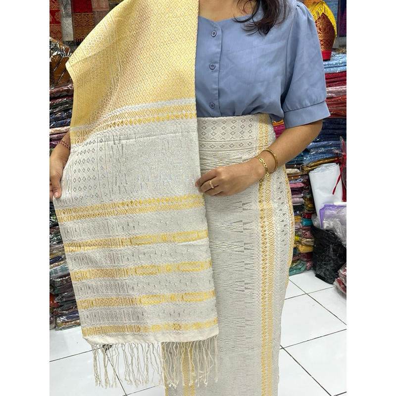 TUMTUMAN TANPA SAMBUNG BENANG EXTRA BEMBERG SONGKET PENGANTIN MEWAH