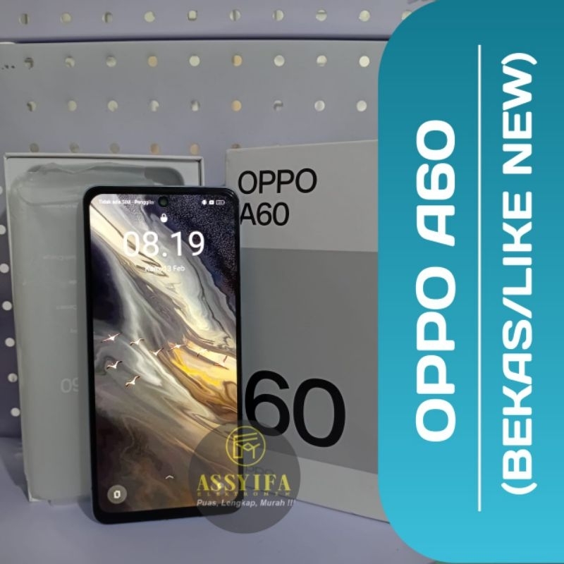 OPPO A60/Hp OPPO A60 bekas/hp bekas kondisi masih mulus/hp bekas A60 segel belum pernah bongkar