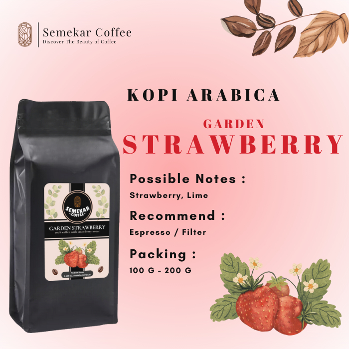 

Semekar Coffee - Kopi Strawberry Garden Natural Anaerobic Exclusive Premium Roasted Beans