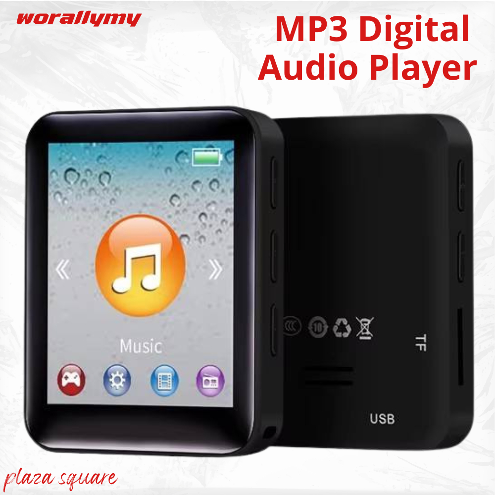 Worallymy MP3 Digital Audio Player Bluetooth HiFi AB Repeat 2.0 Inch Multifungsi- S309 TU2T