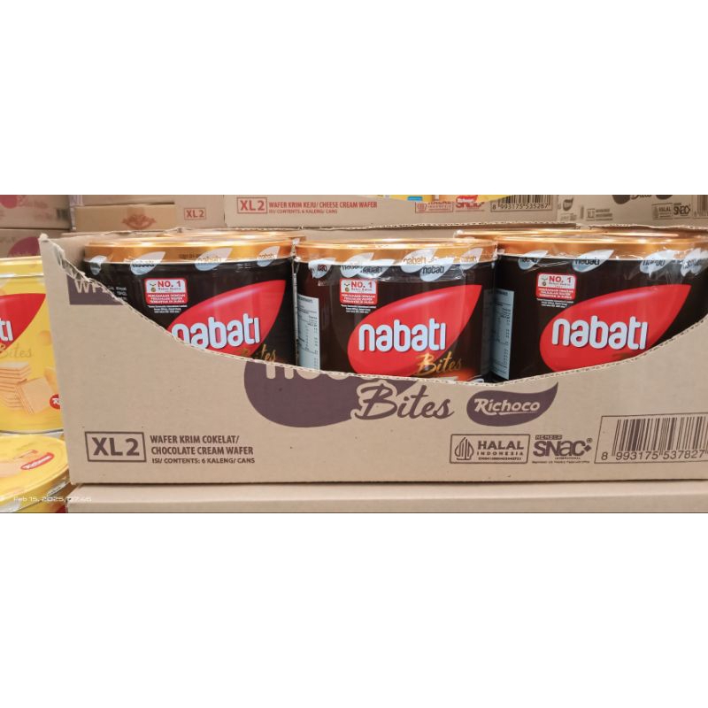 

NABATI BITES RICHOCO WAFER KRIM COKLAT KALENG 240g