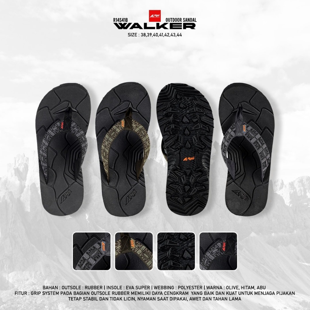 Sandal Jepit Pria Walker Arei Outdoorgear