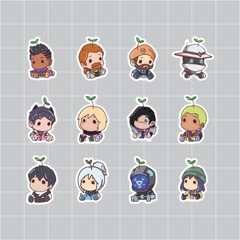 

STIKER VALORANT LUCU 22 PCS | KOLEKSI GAME