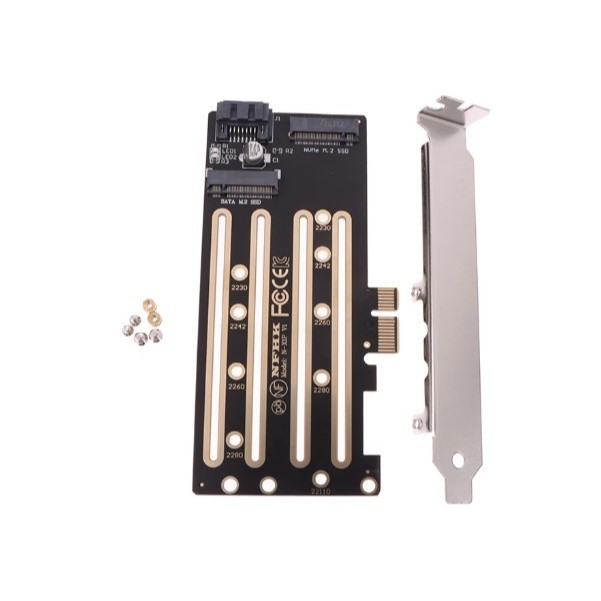 PCIE X1 TO M.2 SATA + M.2 NVME CONVERTER ADAPTER CARD KONVERTER