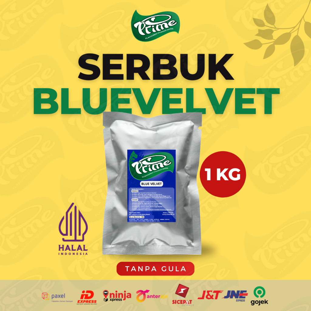 

Powder Prime Rasa Bluevelvet / Bubuk Minuman Tanpa Gula 1 kg - BLUEVELVET