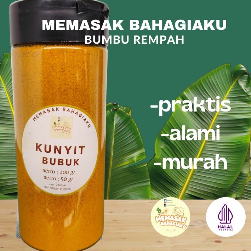

kunyit bubuk kemasan botol 140 ml /kunyit bubuk murni tanpa campuran/bumbu dapur / bumbu rempah / rempah bubuk/ bumbu masak / kunyit bubuk murni