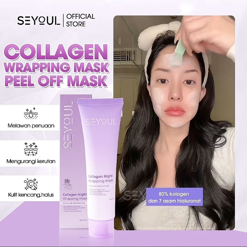 SEYOUL COLLAGEN NIGHT WRAPPING MASK 50ML. #WAJAH #BEAUTY #GLOWING