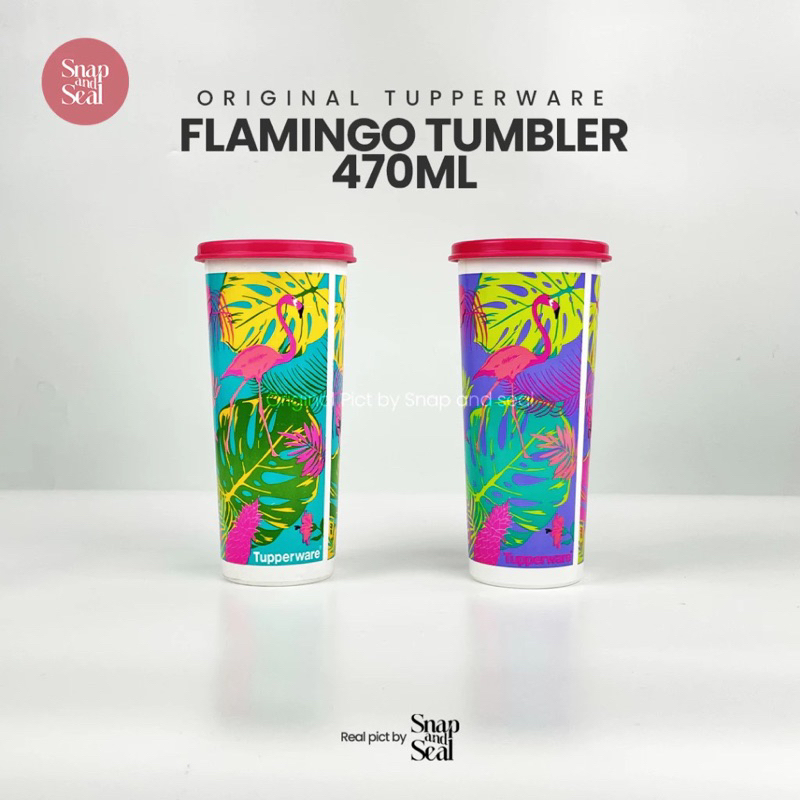 TUPPERWARE FLAMINGO TUMBLER 470ML