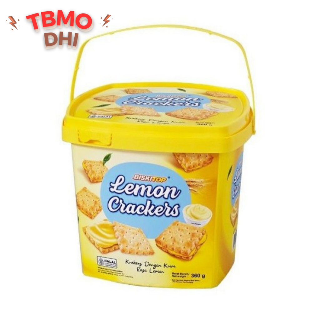 

TBMO BISKITOP - Lemon Crackers 360r Crispy Biscuits/ biskuit / kue lebaran