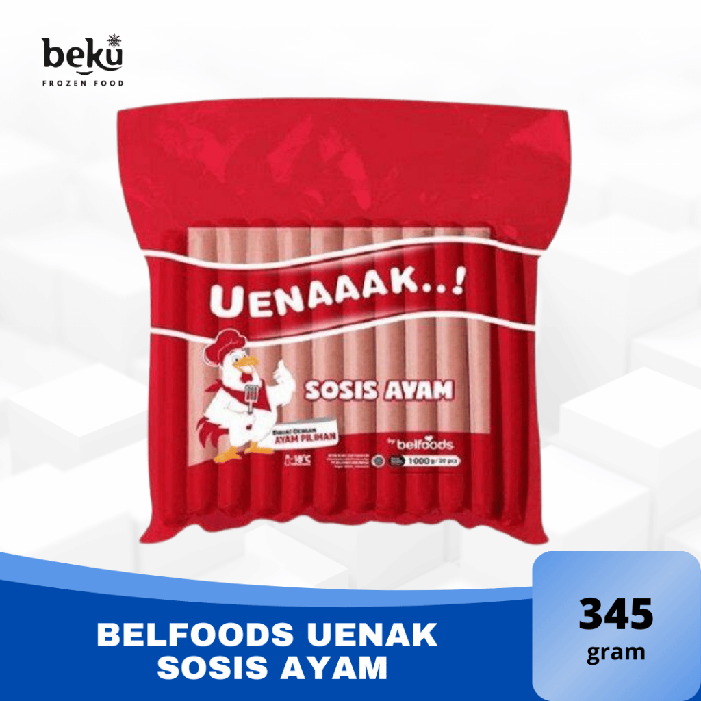 

BELFOODS UENAK SOSIS AYAM 345G/950GR