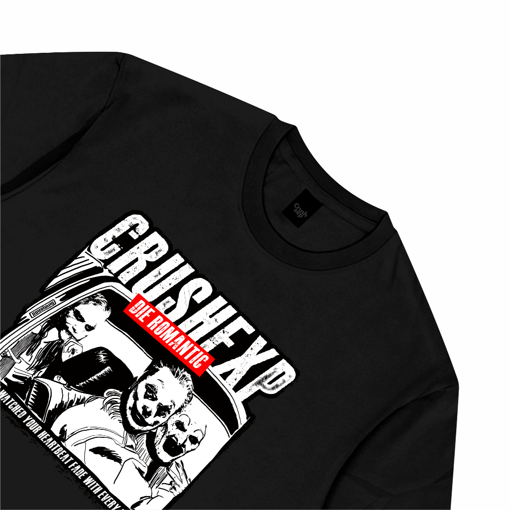 ORI CRUSH EXP T-Shirt Black Kaos Pendek Black Kaos Pendek Distro Cowok Joker Black