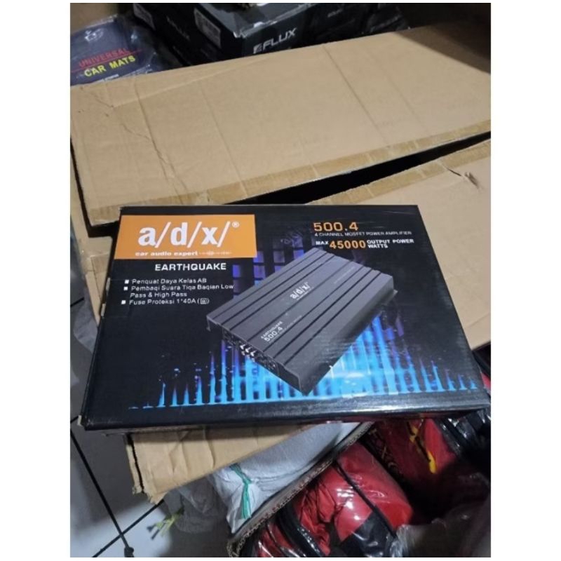 Power Amplifier Mobil ADX Earthquake 500.4 Max Power 45000 Watts