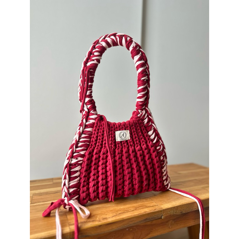 Sweetheart Crochet Pinterest Shoulder Bag | Tas Rajut