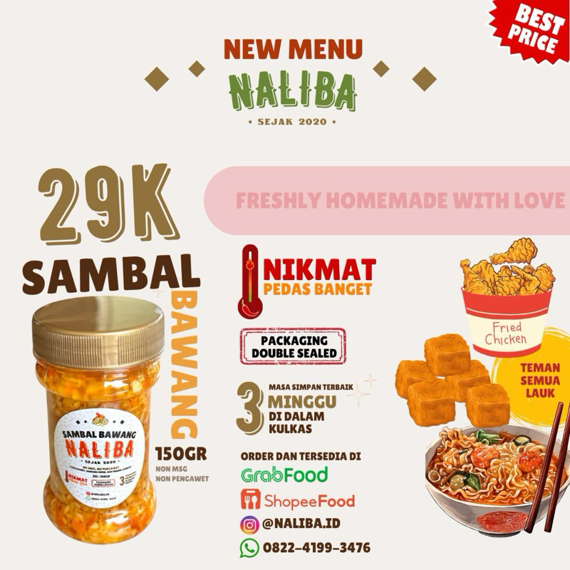 

Sambal Bawang Naliba 150gr