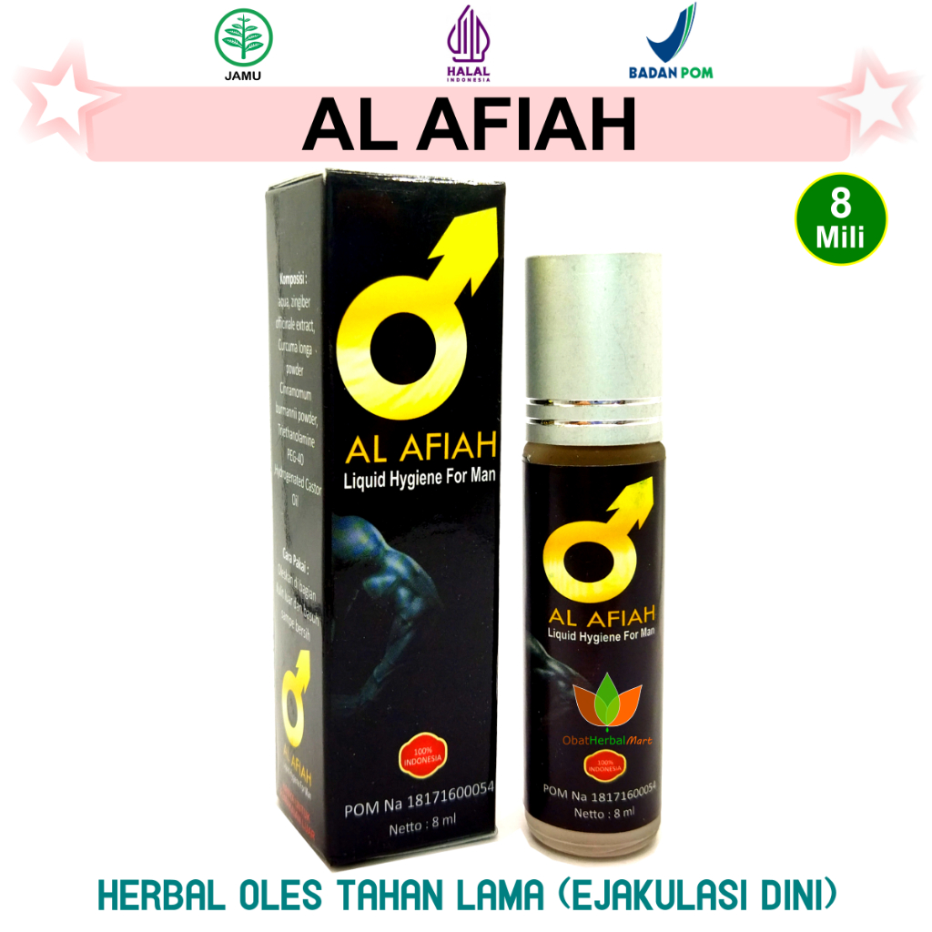 AL AFIAH OBAT HERBAL OLES PRIA TAHAN LAMA PRIA ALAFIAH TIDAK PANAS