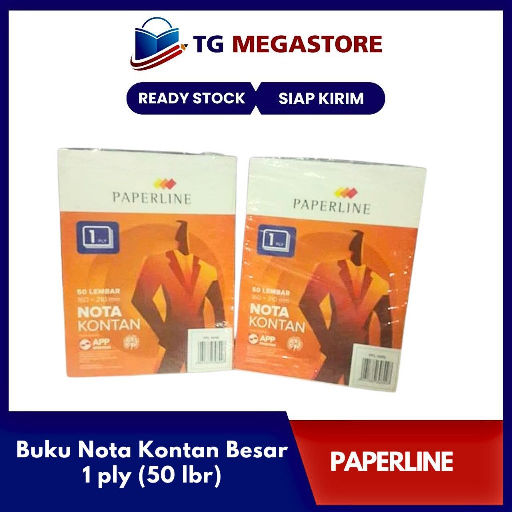 

Buku Nota Kontan Paperline Besar 1 ply (50 lbr)