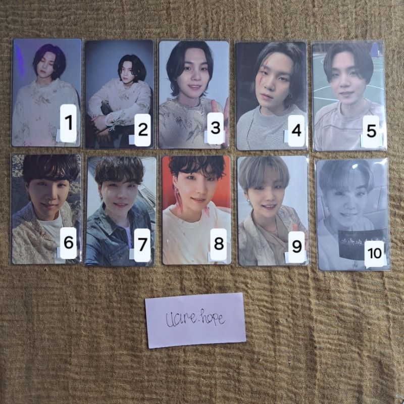 WTS PHOTOCARD BTS OFFICIAL SUGA