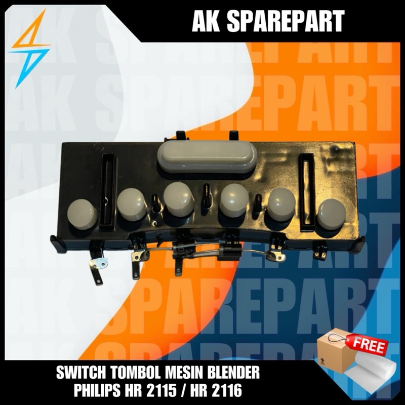 SPAREPART SWITCH TOMBOL MESIN BLENDER PHILIPS HR 2115 / HR 2116 ORI