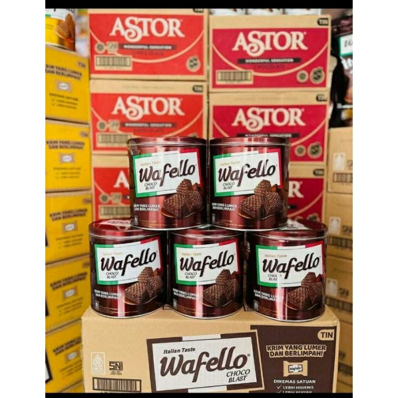 

Wafello Wafer Choklat Charamel / Kue Lebaran / Camilan Santai