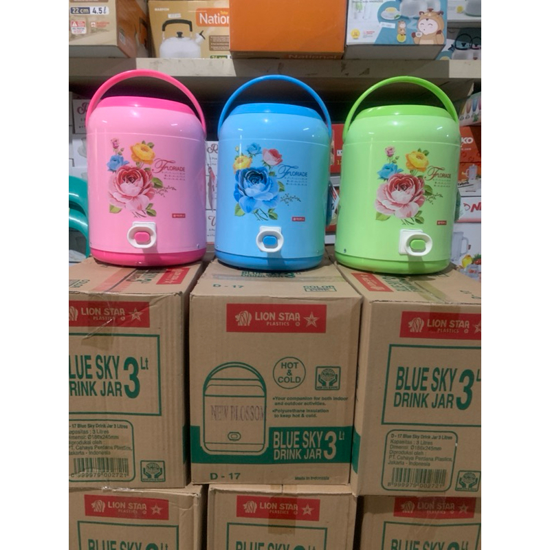 DRINK JAR LION STAR 3 LITER  4 liter Blue sky