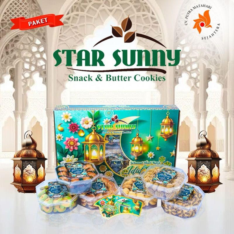 

HAMPERS LEBARAN | KUE KERING LEBARAN STAR SUNNY TOPLES SEGI 8.