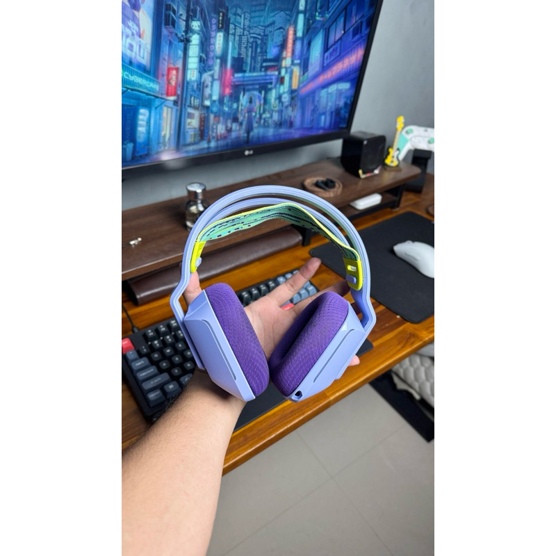 [Second] Headset Gaming Logitech G733 Purple Wireless