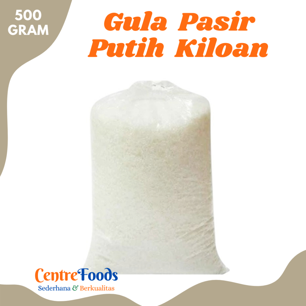 

GULA PASIR Putih - Gula Pasir Curah Kiloan | 500gr [ Harga Per 0,5 Kg ]