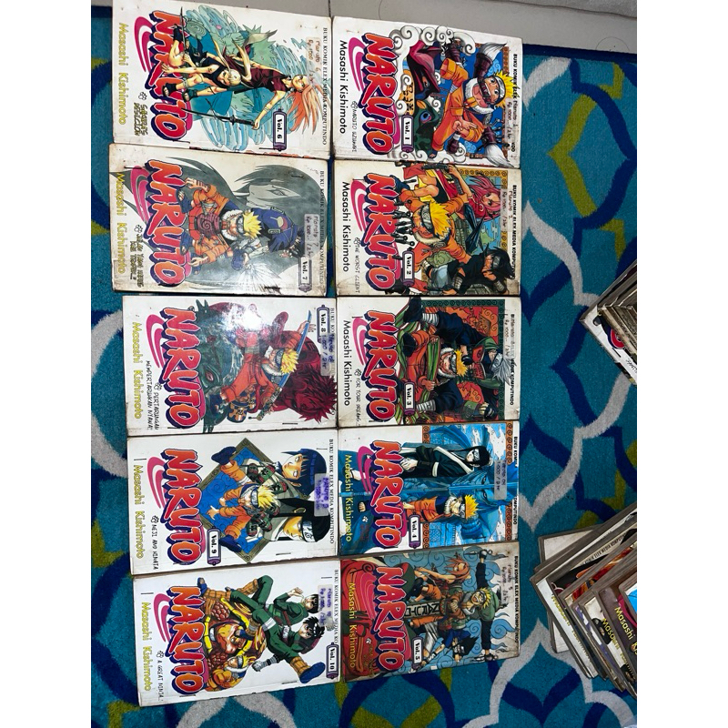 Komik Naruto Vol 1, 2, 3, 4, 5, 6, 7, 8, 9, 10