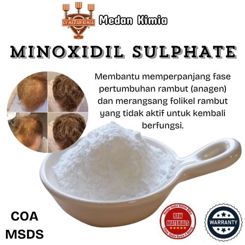 Minoksidil Sulphate Powder White 15gr / Bubuk Penumbuh Rambut Minoxidil Sulfate Powder White