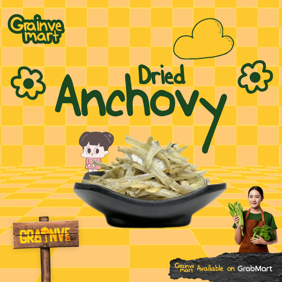 

DRIED ANCHOVY grainve ikan teri kering