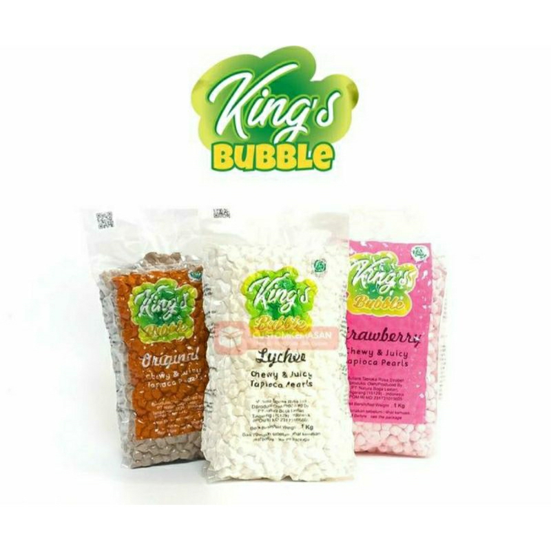 

King's Bubble 1 Kg/Boba Rasa Original/Strawberry/Lychee