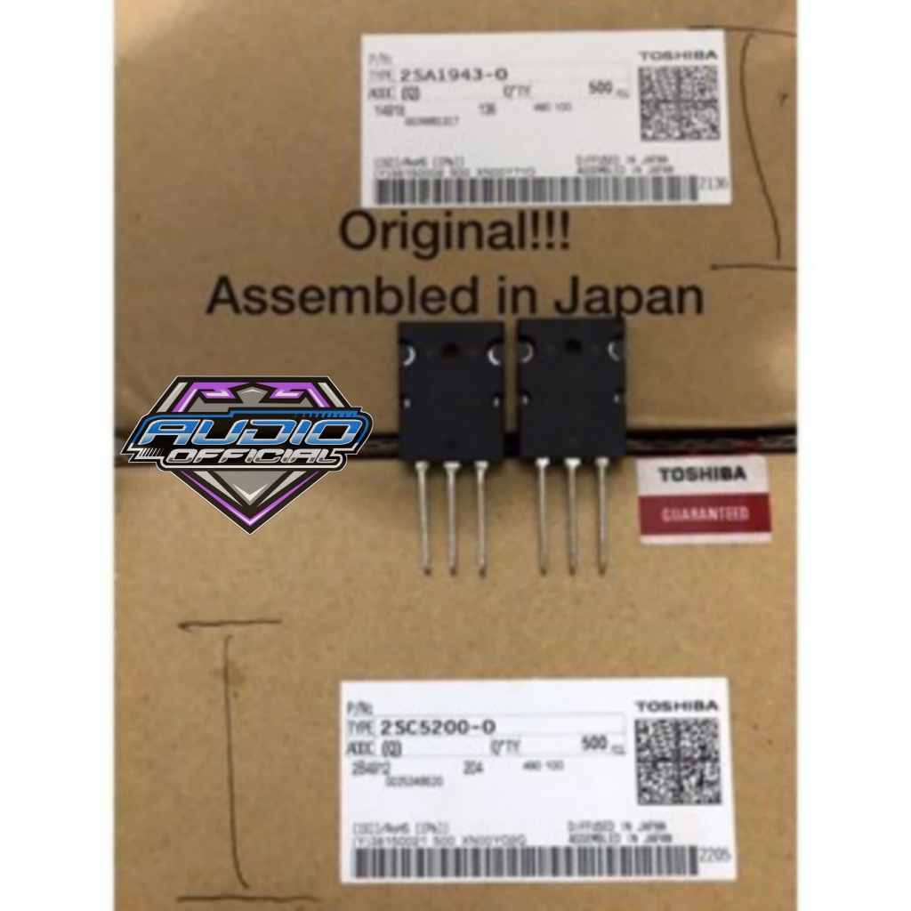 Transistor Final TOSHIBA SUPER 2SA-1943 2SC-5200 / 2SA1943 2SC5200 / 1943 5200 Original JAPAN Bodi B