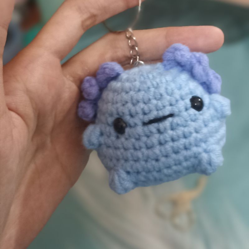 Baby Axolotl Keychain