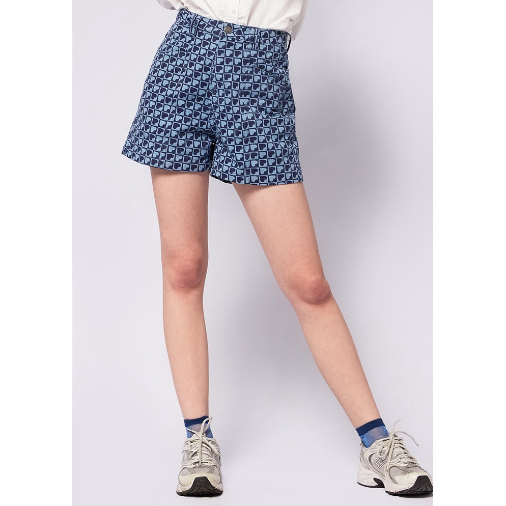 Bagus Dipakai COLORBOX Printed Denim Shorts Multicolor