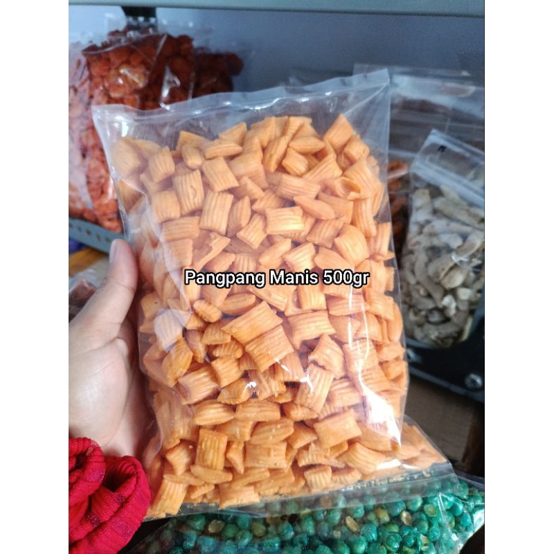 

Cemilan Pangpang manis Kemasan 500gram